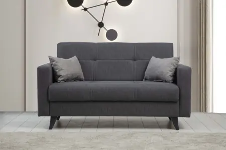 Cumpără acum Canapea extensibila 2 locuri Nabulsi Gri inchis 127x46 cm
