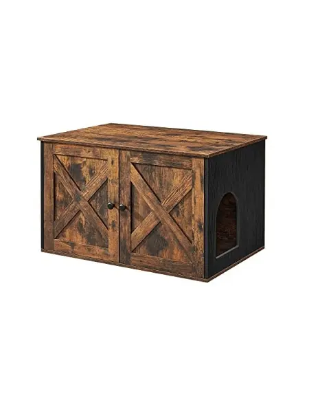 Premium Litiera pentru pisici, Feandrea, PCL002X02, 80 x 53 x 49.2 cm, Maro