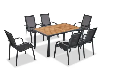 Cel mai bun preț Set de gradina Berlin Natural 155x95x75 cm