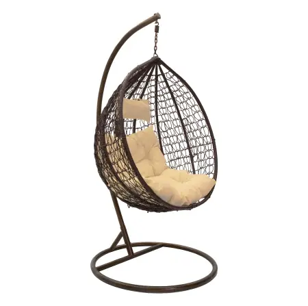 Balansoar cu suport tip scoică de grădină Zafer Maro 106x103x200 cm Super ofertă