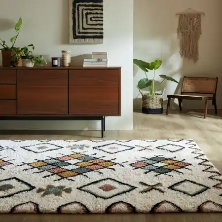 Covor Maroc Midar Shaggy Multicolor 160X230 cm, Flair Rugs Ieftin