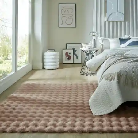 Covor Waffle Faux Fur Taupe 180X290 cm, Flair Rugs Bestseller