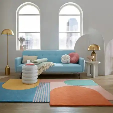 Comandă acum Covor Abstract Lozenge Aramiu 120X180 cm, Flair Rugs