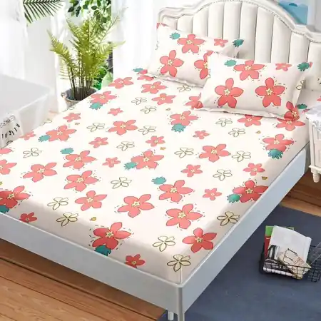 Cearsaf de pat cu elastic si 2 fete de perna Herio 180x200 cm (Finet) Cumpără online