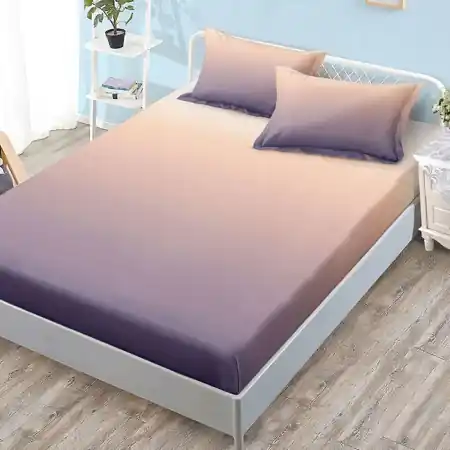 Retur ușor Cearsaf de pat cu elastic si 2 fete de perna Junne Rainbow V1 180x200 cm (Finet)