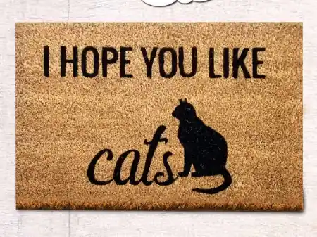Popular Covoras Intrare You Like Cats, 40x60 cm, din Fibre de Cocos