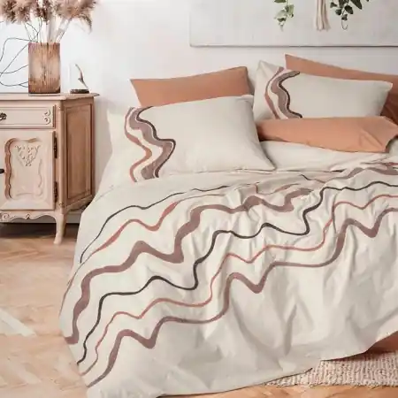 Cumpără online Lenjerie Molende Caramel 6 piese (Bumbac 100%)