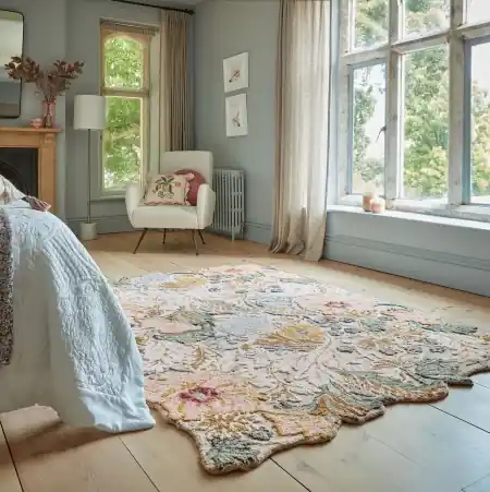 Bestseller Covor Daphne Shaped Floral Roz 120x170 cm, Flair Rugs