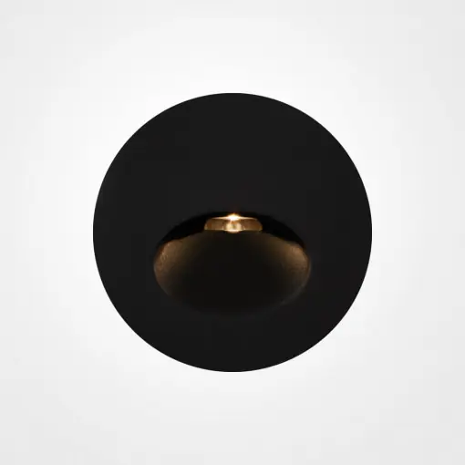 Aplica perete exterior moderna rotunda neagra cu led Maytoni Bil Expediere rapidă