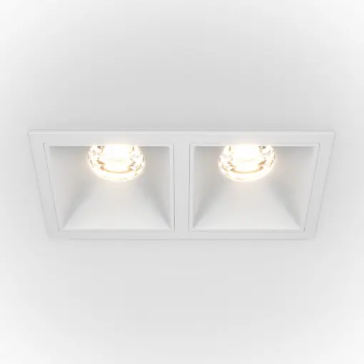 Spot incastrat modern alb dublu 20w Maytoni Alfa Led 3000K Doar azi