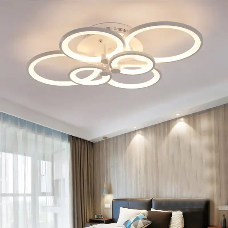 Lustra LED 160W Rings 6 Cercuri, Telecomanda Bestseller