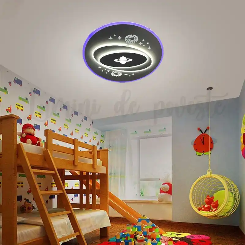 Plafoniera LED 140W Creative Saturn, Telecomanda Preț redus