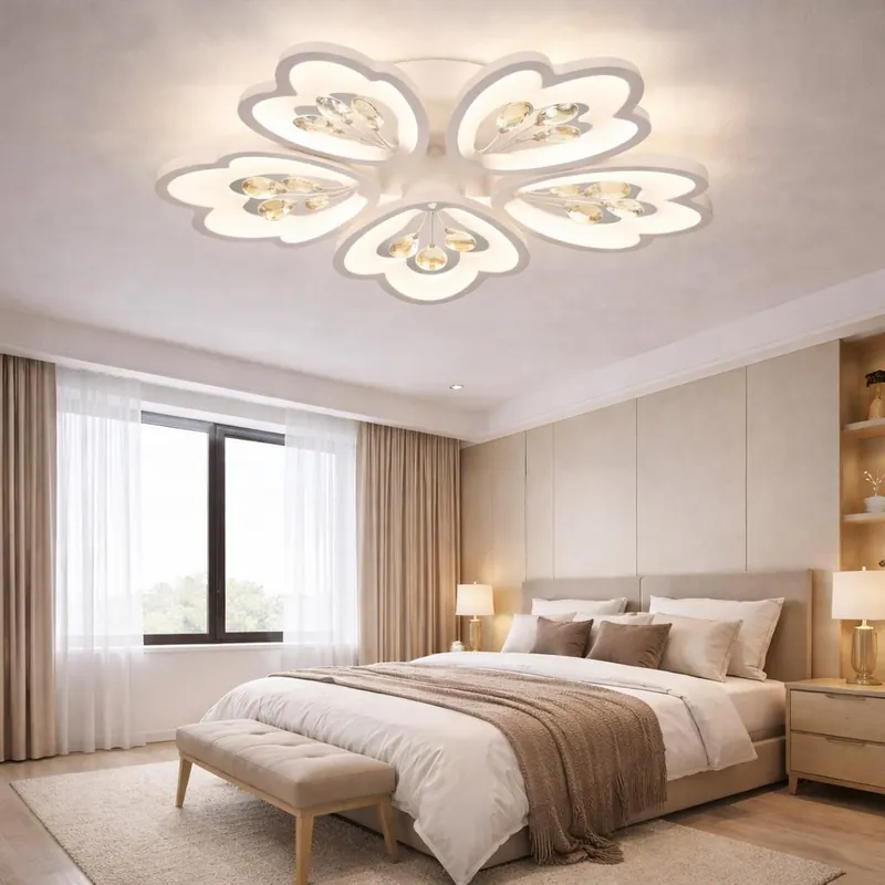 Lustra LED 140W Creative Spring, Telecomanda Ofertă de sezon