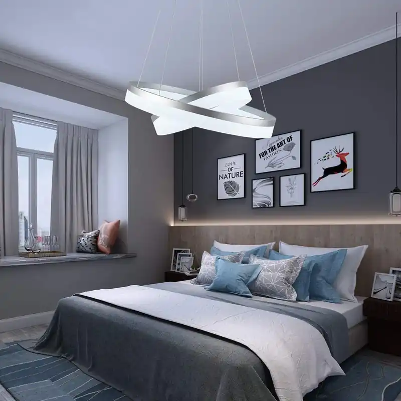 Candelabru LED 102W Minimalist 2 White, Telecomanda Ofertă specială
