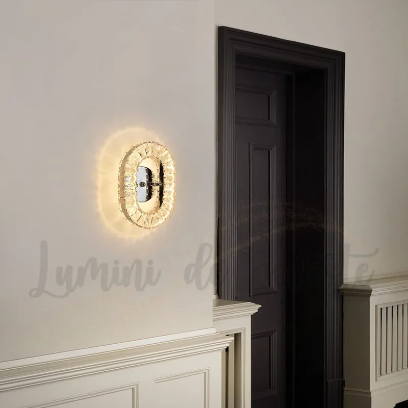 Ofertă de sezon Aplica LED 20W Cristal Ring Oval