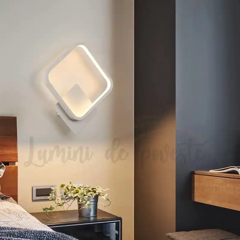 Expediere rapidă Aplica LED 28W Square Alb