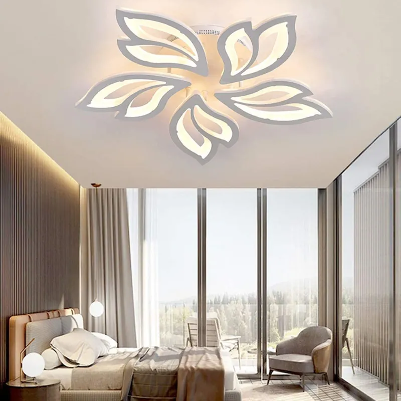 Lustra LED 110W White Lily Mini, Telecomanda Mai ieftin