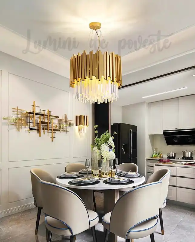 Candelabru Scaly Gold 400 Plată sigură