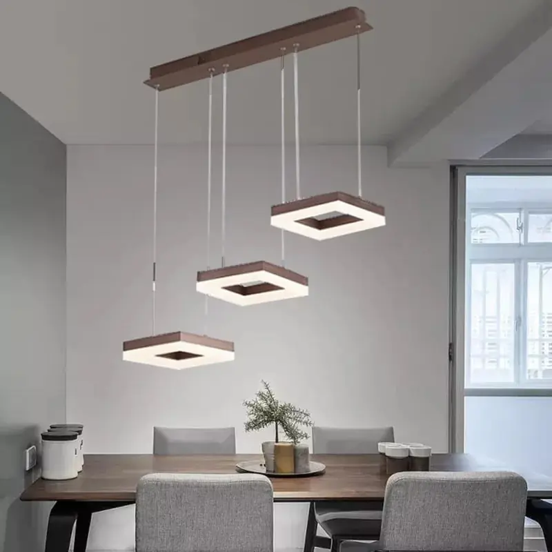 Ofertă limitată Candelabru LED 96W Squares Mahon, Telecomanda