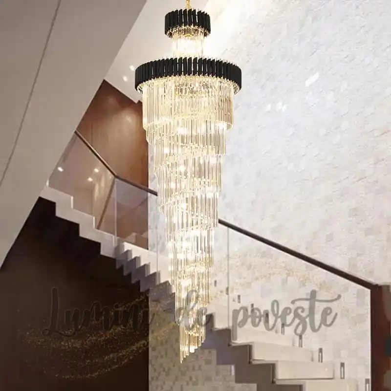 Candelabru Bohemian Sublime Black 3 metri Ieftin