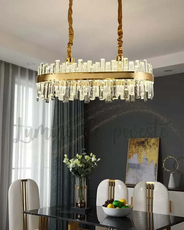 Candelabru LED 200W Mia Gold Dining Preț mic
