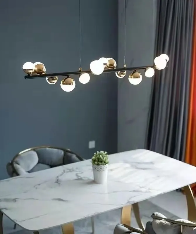 Candelabru LED 78W Bubbles Dining Negru Promoție