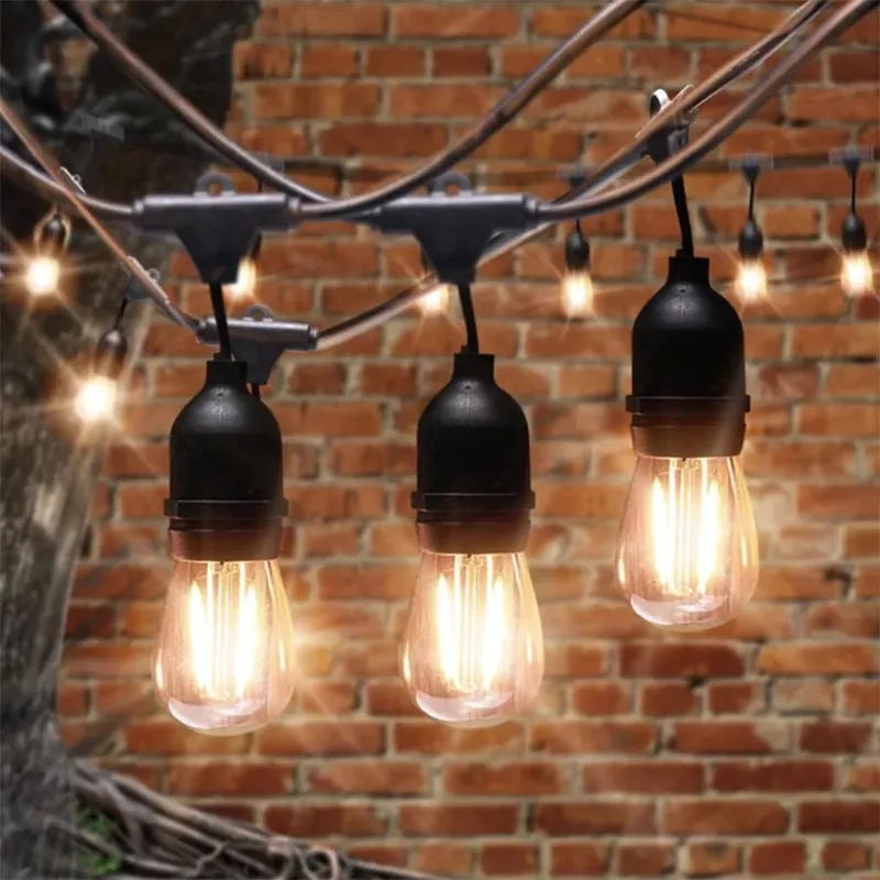Ofertă Ghirlanda Luminoasa 10 metri, 10 becuri E27 Vintage 2W incluse