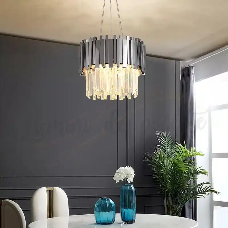Popular Candelabru LED Scaly Silver 400, Telecomanda
