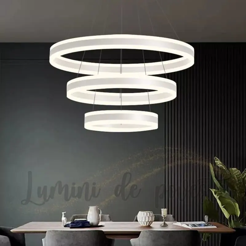 Reduceri Candelabru LED 308W Alb 3, Telecomanda
