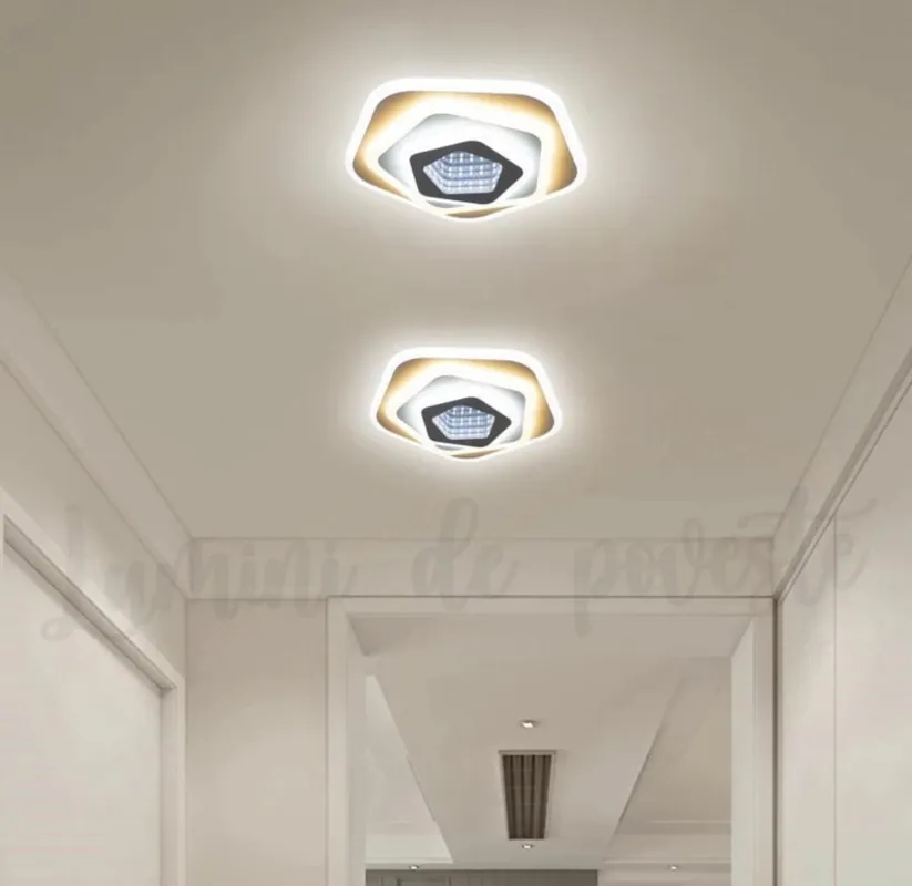 Plată sigură Aplica LED 24W Hexagonal 3D