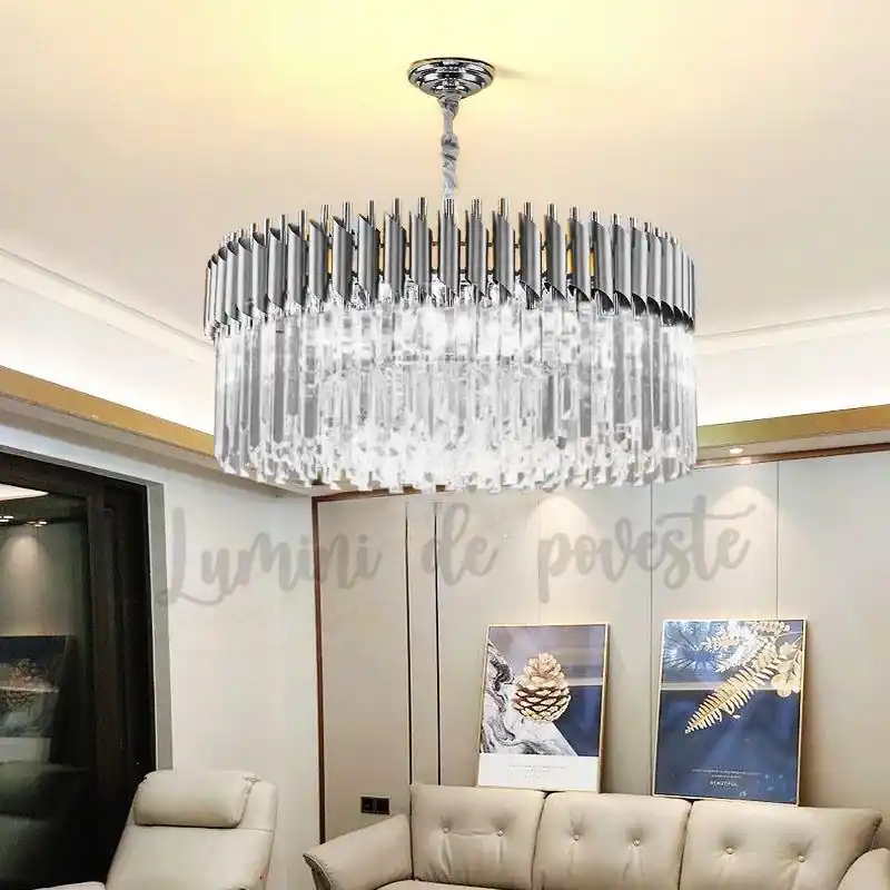Cel mai bun preț Candelabru Bohemian Ice Silver 600