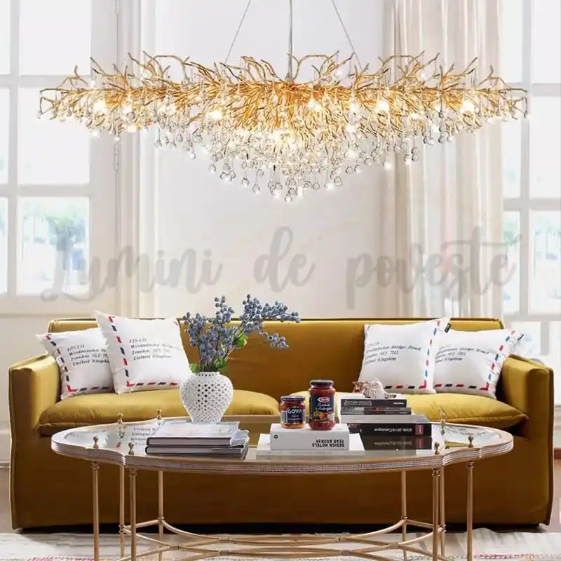Comandă acum Candelabru Divino Gold Dining 1600x600