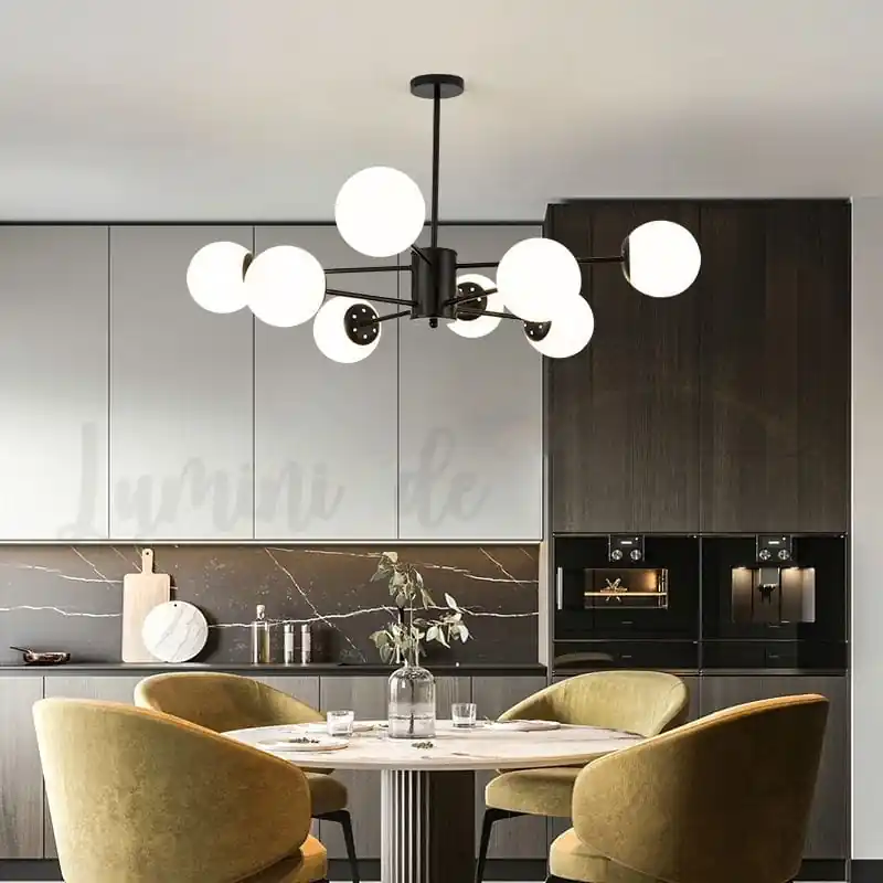 Candelabru Globo Black 8 Reducere de preț