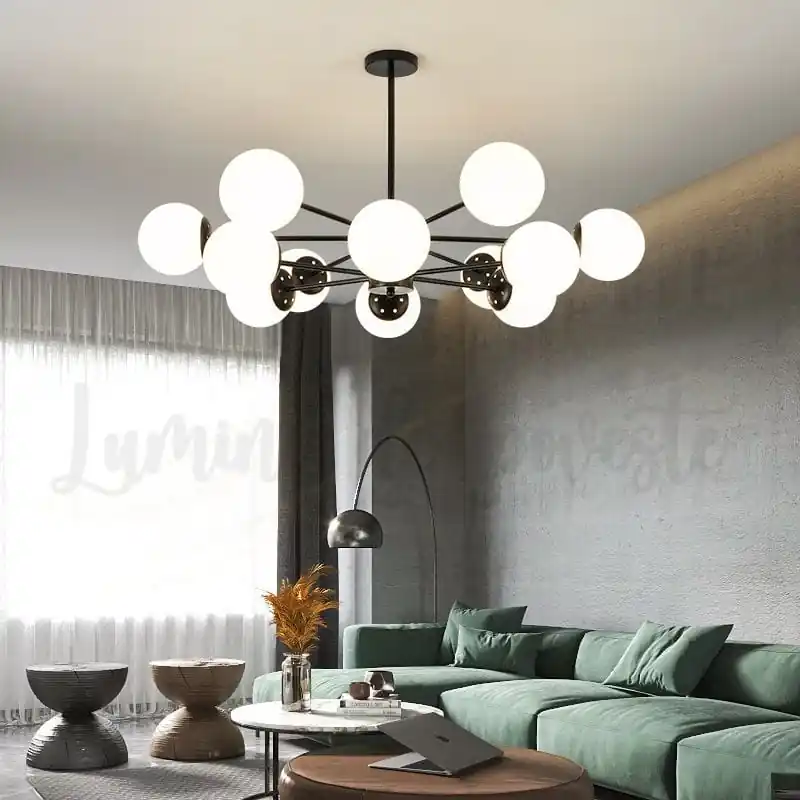 Premium Candelabru Globo Black 12