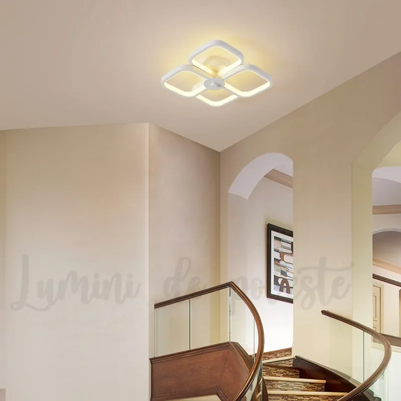 Bestseller Aplica LED 64W 4 Squares (Patrate) Alb