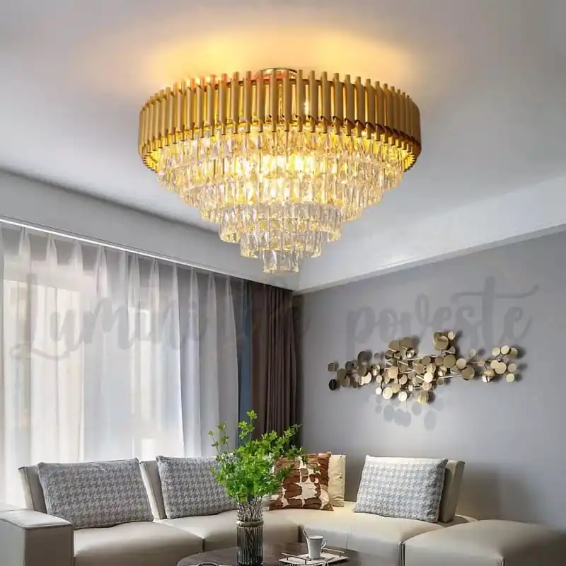 Cel mai bun preț Candelabru Bohemian Gold 600