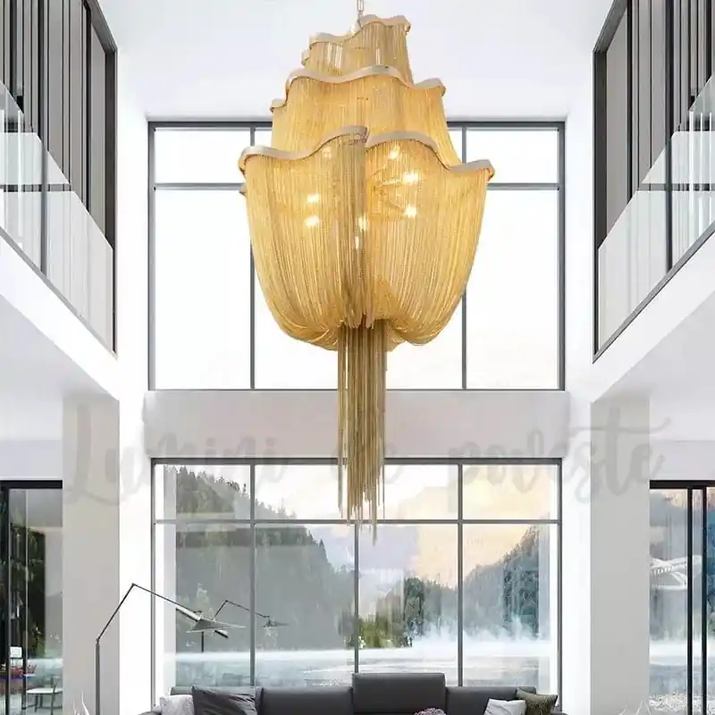 Calitate înaltă Candelabru Zalle Gold 50x100