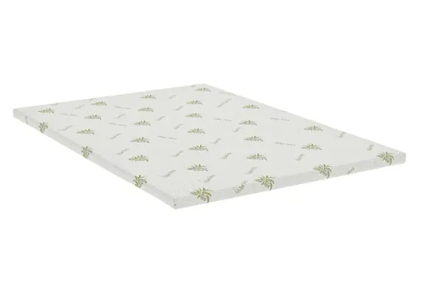 Topper Aloe Vera 160x200x4 cm, husa detasabila si lavabila, fermitate medie Cumpărături sigure