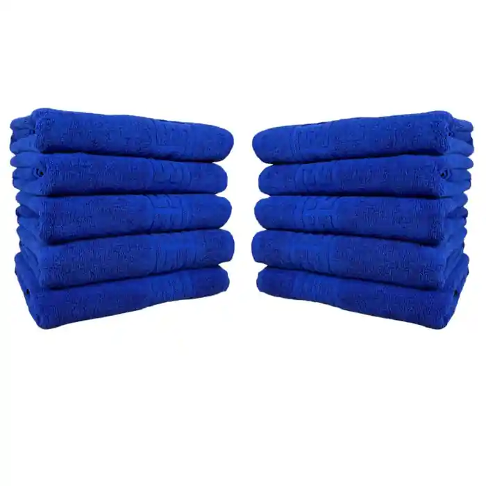 Reducere specială Set 10 Prosoape, Bumbac 100%, Model Grecesc, Albastru