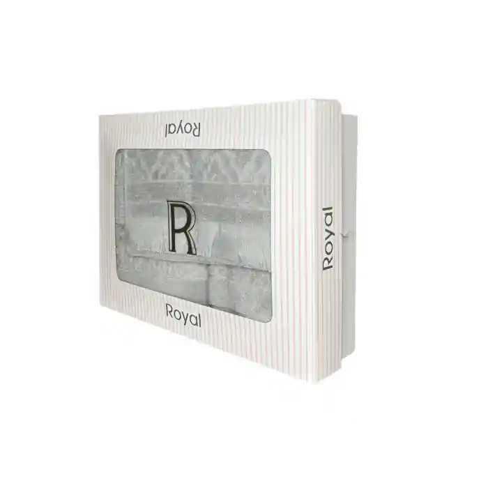 Reduceri Set Cadou 3 Prosoape, Dimensiuni Mixte - Royal Collection Gri