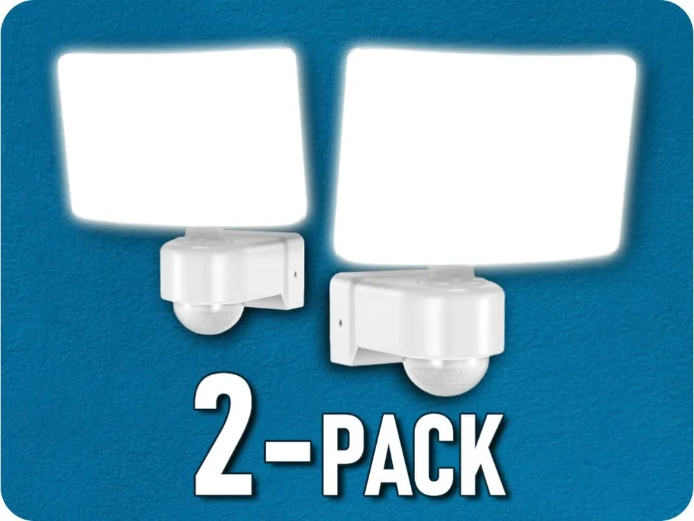 Disponibil imediat Spot LED fără cadru cu senzor PIR 30W, 2200lm, 4000K, alb/2-PACK! [AD-NL-6148WLR4]