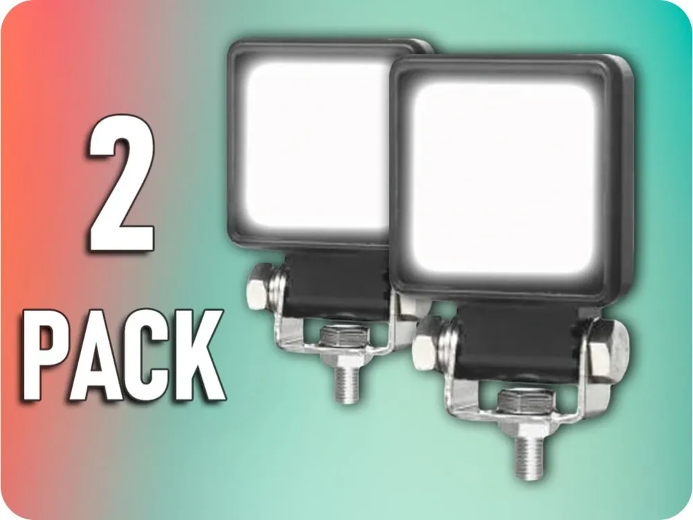 Promoție Lumină de lucru cu LED 18W, 1800lm, 4xLED, 12V/24V, IP67, SPOT/2-PACK! [L0175]