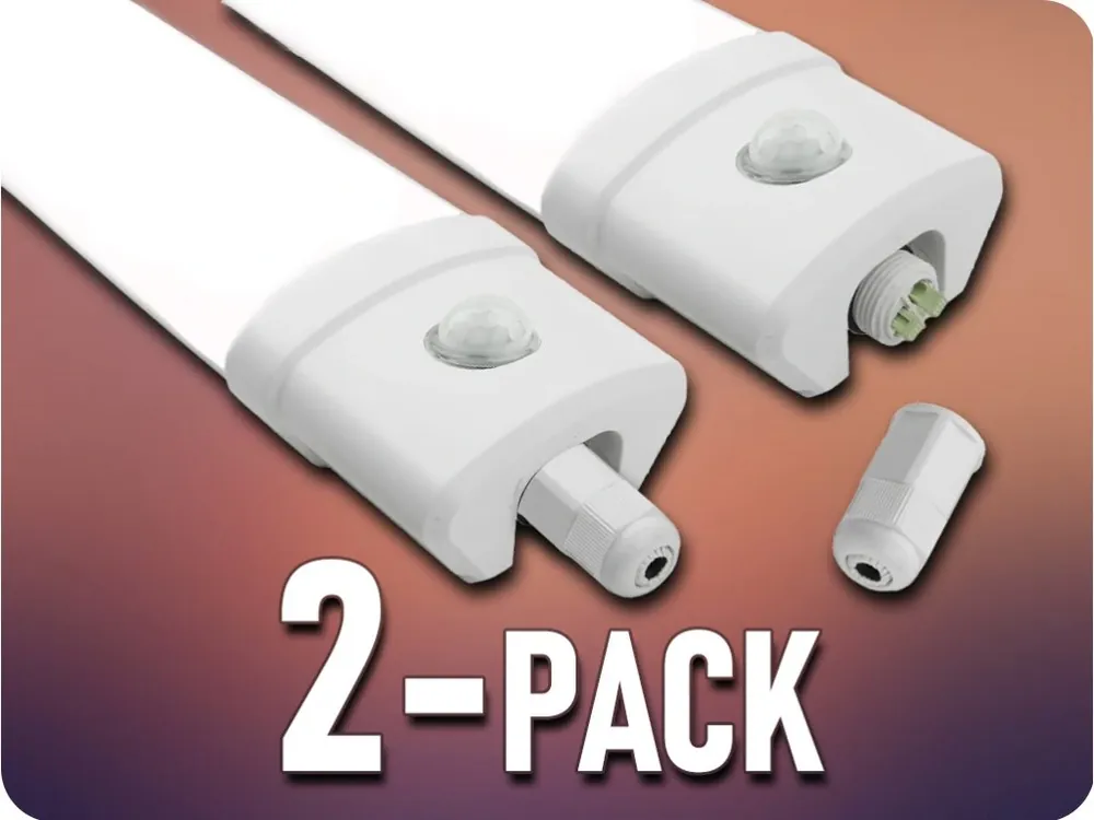 Lampă rezistentă la apă cu senzor PIR 40W, 4800lm, 125cm, 4000K/2-PACK! [477651] Ofertă