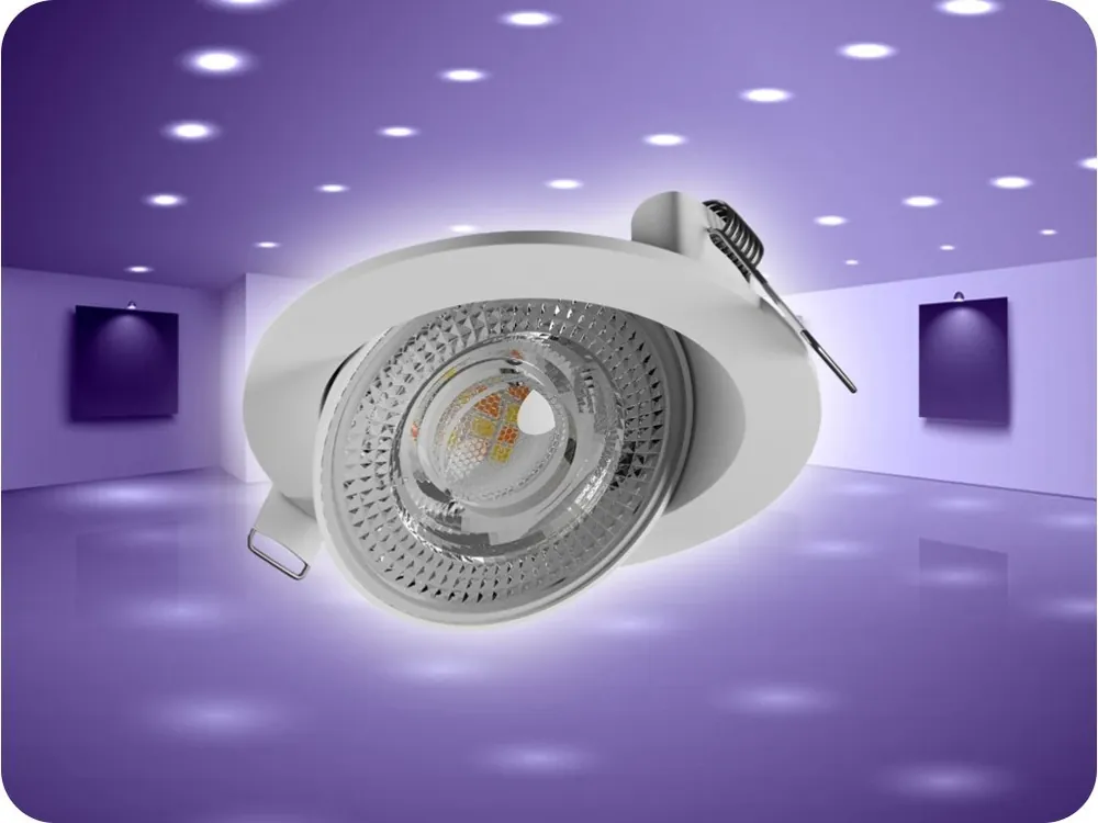 Cel mai bun preț Corp de iluminat încastrat cu LED MOBILO 6.5W, 800lm, 2700/4000/6000K, 36°, alb [SLI043023CCT_PW]