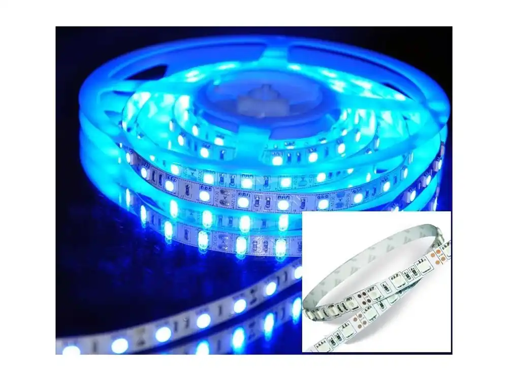 Bandă LED de interior ALBASTRĂ 4,2W/m, 420LM/m, 12V, 60LED/SMD3528, IP20 Ofertă specială