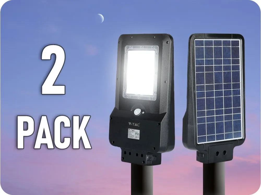 Super ofertă Lumină stradală solară LED 15W, 1600lm, IP65/2-PACH!