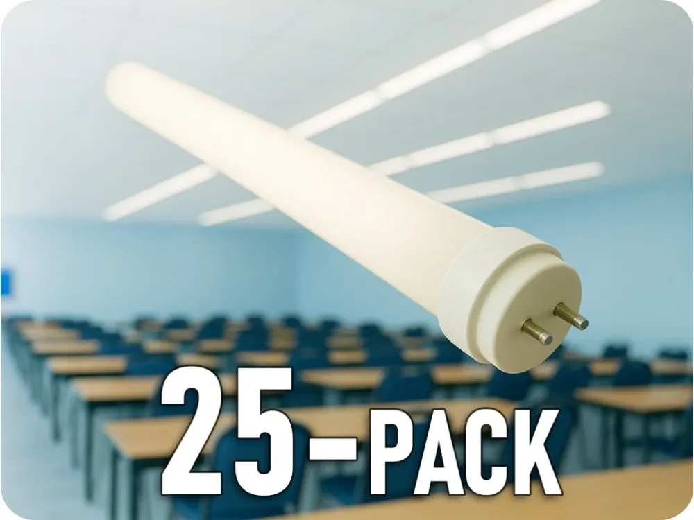 Trubica LED T8 9W, 850lm, G13, sticlă, 60cm/25-PACK! Preț promoțional