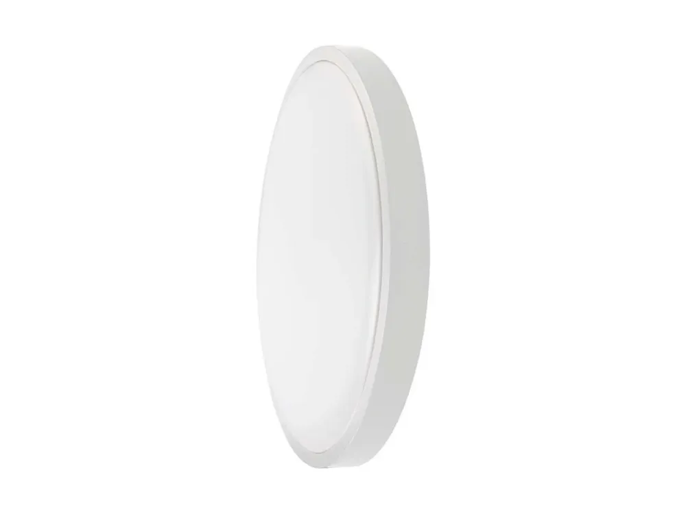 Super ofertă Lămpi LED cu senzor de mișcare și lumină 18W, 1830lm, IP44, rotund, cadru alb