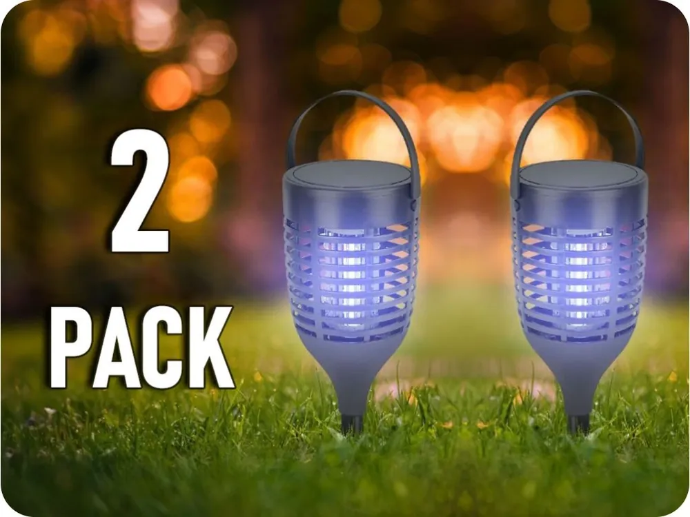 Captator de insecte solare, 3 moduri de captare/2-PACK! Mai ieftin