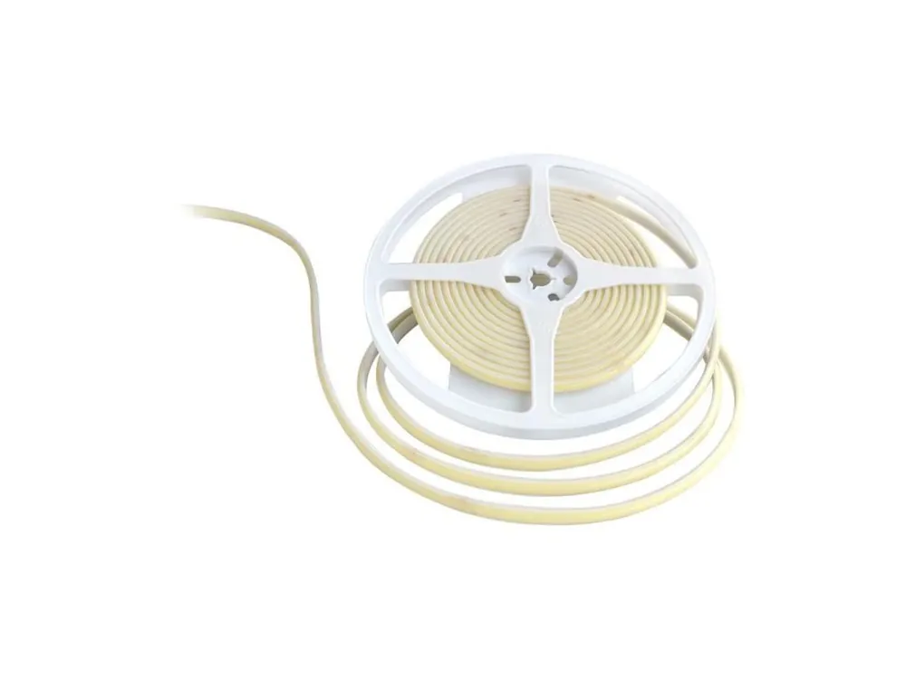 Bandă LED COB pentru exterior 9W/m, 840lm/m, 24V, 8mm, IP67, verde, ambalaj 5m Popular